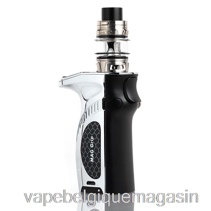 Vape Shop Bruxelles Smok Mag Grip 100w & Tfv8 Baby V2 Starter Kit Prisme Chromé